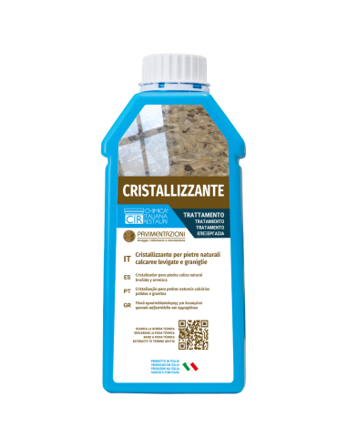 Cristallizzante Pietre Naturali Calcaree Levigate Graniglie Marmo Travertino 1 L - CHIMICA ITALIANA RESTAURI