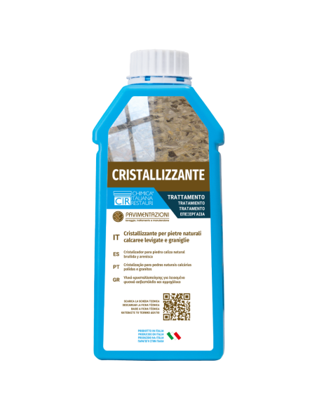 Cristallizzante Pietre Naturali Calcaree Levigate Graniglie Marmo Travertino 1 L - CHIMICA ITALIANA RESTAURI