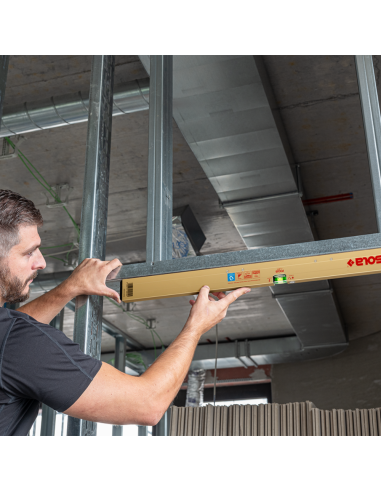 Livella Magnetica Alluminio AZM Colore Oro Lavori Edili Posa Fai Da Te