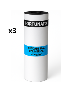 Guaina Autoadesiva Ardesiata Bianca 4 Kg/m² CASASCIUTTA 3 Rotoli 1 x 10 m