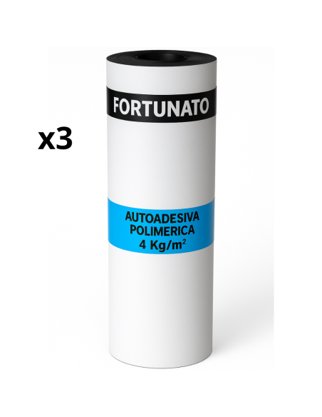 Guaina Autoadesiva Ardesiata Bianca 4 Kg/m² CASASCIUTTA 3 Rotoli 1 x 10 m