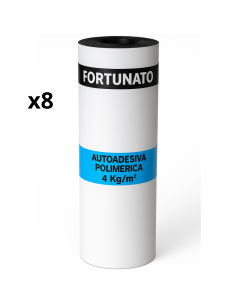 Guaina Autoadesiva Ardesiata Bianca 4 Kg/m² CASASCIUTTA 8 Rotoli 1 x 10 m