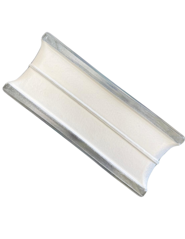 Vetromattone Ondulato Modello Agua Perlato 190 x 190 x 80 mm Confezione 6 Pezzi