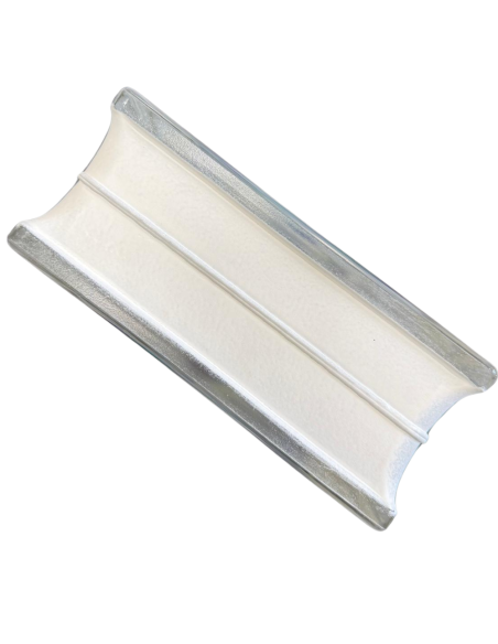 Vetromattone Ondulato Modello Agua Perlato 190 x 190 x 80 mm Confezione 6 Pezzi