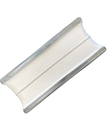 Vetromattone Ondulato Modello Agua Perlato 190 x 190 x 80 mm Confezione 6 Pezzi