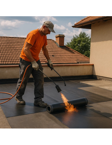 Guaina Bituminosa Poliestere 4 mm Impermeabilizzante CASASCIUTTA 3 Rotoli 1x10 m