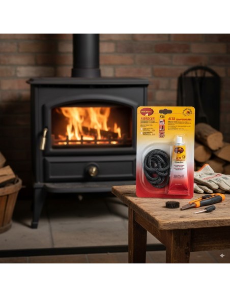 Guarnizione Fibrocer Mm 6 Kit Sigill Con Silicone Nero