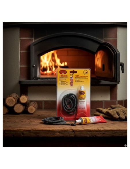 Guarnizione Fibrocer Mm 6 Kit Sigill Con Silicone Nero