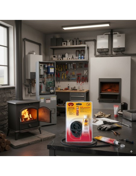 Guarnizione Fibrocer Mm 6 Kit Sigill Con Silicone Nero