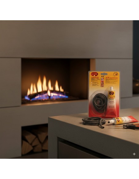 Guarnizione Fibrocer Mm 6 Kit Sigill Con Silicone Nero