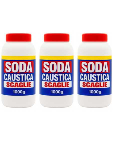 Soda Caustica in Scaglie Disincrostante Multiuso Formato 1 Kg Pezzi 3