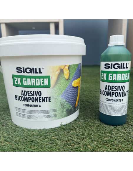 Adesivo Epossi-Poliuretanico Bicomponente 2K Garden Incollaggio Prati Sintetici