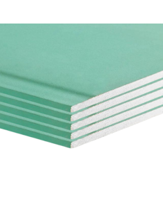 Lastra Cartongesso H2 BA13 1200x2000 Ambienti Umidi Confezione 5 Pezzi 