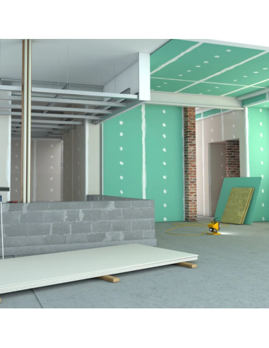 Lastra Cartongesso H2 BA13 1200x2000 Ambienti Umidi Confezione 10 Pezzi