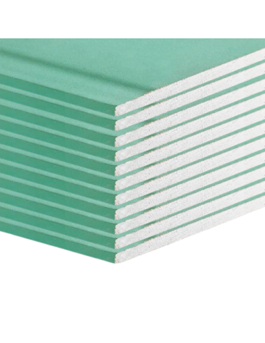 Lastra Cartongesso H2 BA13 1200x2000 Ambienti Umidi Confezione 12 Pezzi