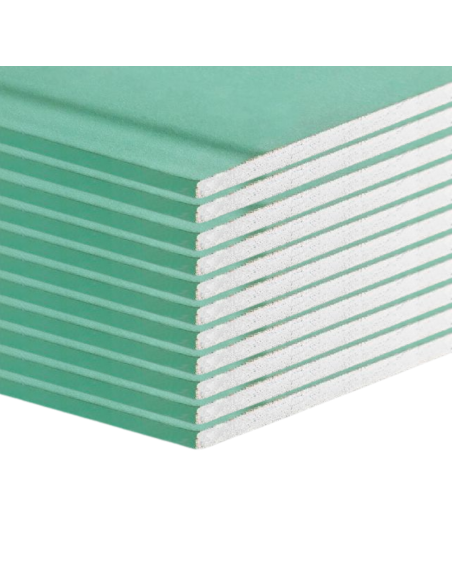 Lastra Cartongesso H2 BA13 1200x2000 Ambienti Umidi Confezione 12 Pezzi