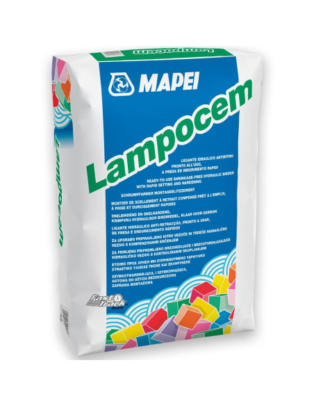Kit Ancoraggi Rapidi Riparazioni Cemento Rapido 25 Kg Guanti XL Secchio D 36 cm