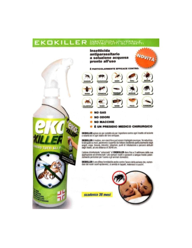 Insetticida Universale Parassiti Spray 750 ml Ekokiller (EvoKiller) 3 Pezzi PROCHIMICA - foto 3