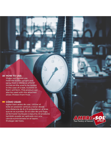 Rivelatore Spray Per Fughe Di Gas 400 Ml Ambro-Sol