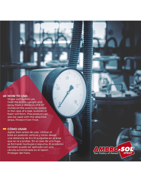 Rivelatore Spray Per Fughe Di Gas 400 Ml Ambro-Sol