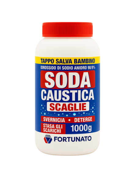 Soda Caustica Scaglie Per Pulizie E Svernicianti Formato 1 Kg