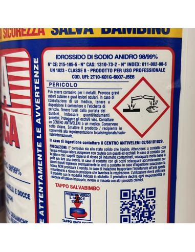 Soda Caustica Scaglie 1 Kg Per Pulizie E Svernicianti