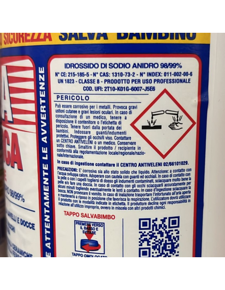 Soda Caustica Scaglie 1 Kg Per Pulizie E Svernicianti