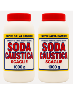Soda Caustica Sporco Ostinato In Scaglie Formato 1 Kg Pezzi 2