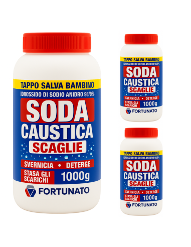 Scaglie Alta Purezza per Pulizie Profonde Domestiche e Uso Fai da Te Soda Caustica 1 Kg Pezzi 3