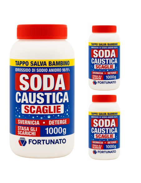 Scaglie Alta Purezza per Pulizie Profonde Domestiche e Uso Fai da Te Soda Caustica 1 Kg Pezzi 3