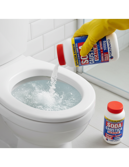 Disgorgante Potente per Scarichi e Forni Soda caustica da 1 Kg Pezzi 2