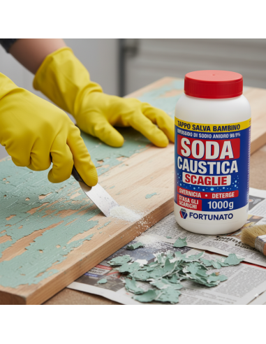 Disgorgante Potente per Scarichi e Forni Soda caustica da 1 Kg Pezzi 2