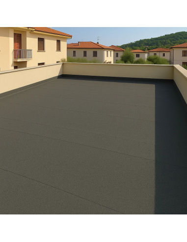 Guaina Ardesiata Grigia CASASCIUTTA Impermeabilizzazione Terrazze 8 Rotoli 1x10 m