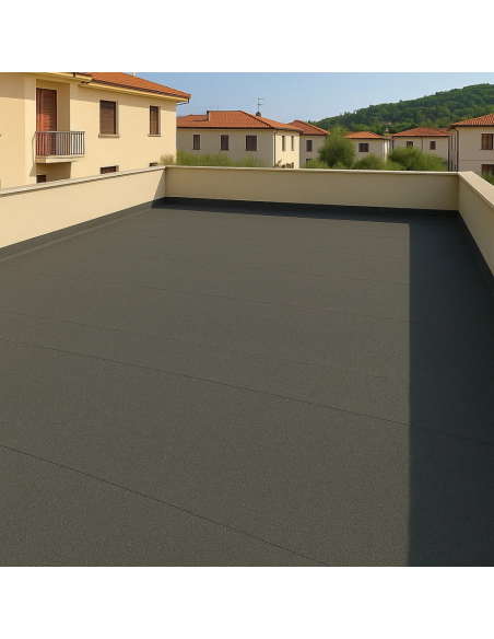 Guaina Ardesiata Grigia CASASCIUTTA Impermeabilizzazione Terrazze 8 Rotoli 1x10 m