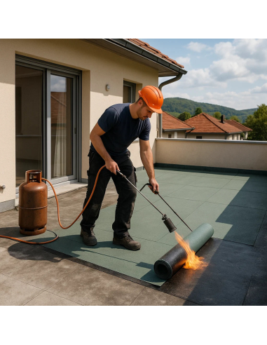 Guaina Ardesiata Verde CASASCIUTTA Impermeabilizzazione Terrazze 2 Rotoli 1x10 m