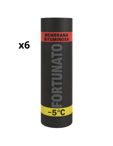Membrana Bituminosa Impermeabilizzante CASASCIUTTA 4 kg/mq -5°C 6 Rotoli 1x10 m