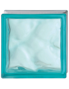 Vetromattone Effetto Ondulato Propagazione Armoniosa Luce 190 x 190 x 80 mm  