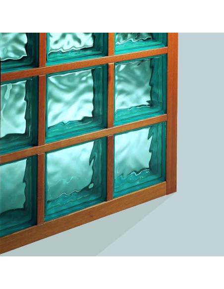 Vetromattone Effetto Ondulato Diffusione Luce Modello Pure 190 x 190 x 80 mm 