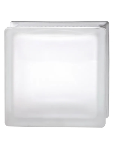 Vetromattone Neutro Satinato Bianco 190 x 190 x 80 mm Confezione 6 Pezzi