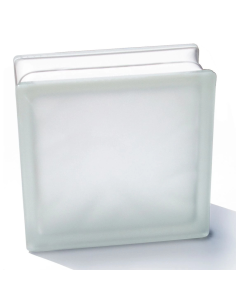 Vetromattone Neutro Satinato Bianco 190 x 190 x 80 mm Confezione 6 Pezzi 2