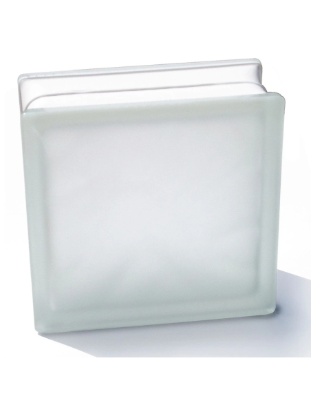 Vetromattone Neutro Satinato Bianco 190 x 190 x 80 mm Confezione 6 Pezzi