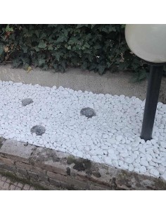 Ciottoli Bianco Granulometria 25/40 Pietre Naturali Decorazione Giardini kg 25