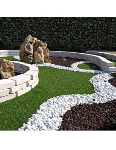 Ciottoli Bianco Granulometria 25/40 Pietre Naturali Decorazione Giardini kg 25