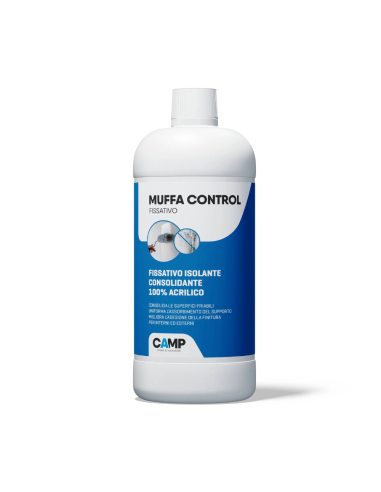 MUFFA CONTROL Fissativo Isolante Acrilico Antimuffa 1 Litro - CAMP