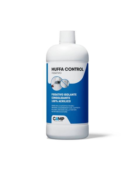 MUFFA CONTROL Fissativo Isolante Acrilico Antimuffa 1 Litro - CAMP
