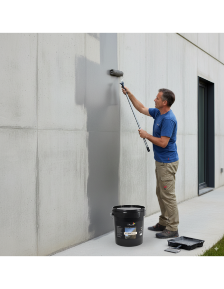 Cementone Pittura Idrorepellente Anticarbonatazione Protettiva Super Acrilica Italia ColorPaint - foto 3