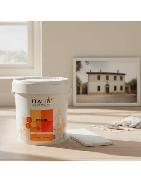 Tecnos Le Classiche Idropittura Farina di Quarzo Acrilica Idrorepellente Italia ColorPaint - foto 6