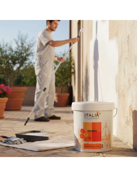 Tecnos Le Classiche Idropittura Farina di Quarzo Acrilica Idrorepellente Italia ColorPaint - foto 7