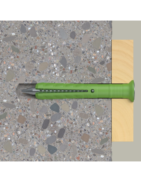 Tassello Nylon N 6x40/10 S Vite Premontata Installazione Rapida 100 Pezzi