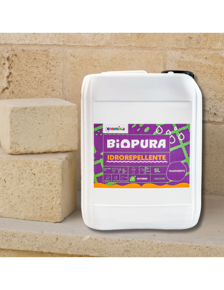 Idrorepellente Siliconico Trasparente Acqua Pronto Uso Linea BIOPURA Cromika